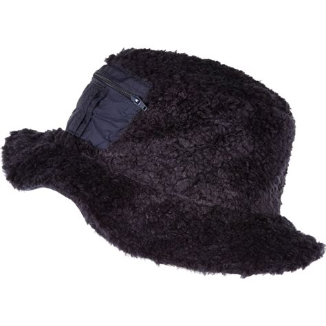 men's faux fur bucket hat.